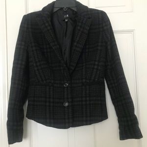 NWOT forever 21 check wool blended coat
